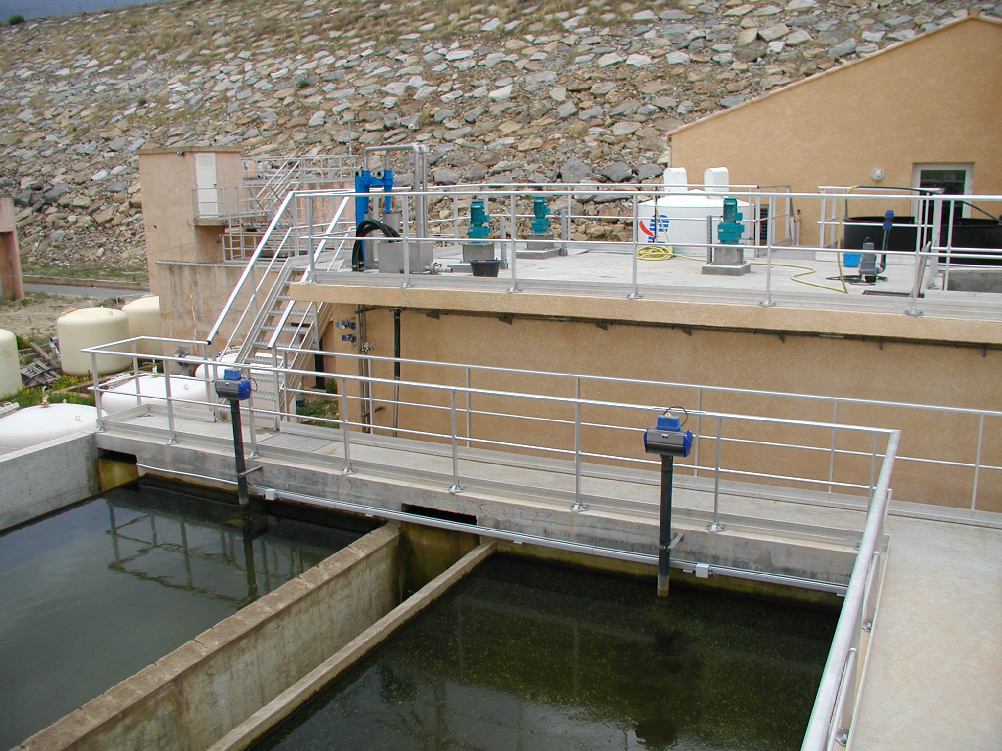 Ouvrage métallique installé sur site par ETSA